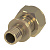 Соединение прямое с накидной гайкой TECEflex 16 x 1/2", латунь