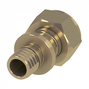Соединение прямое с накидной гайкой TECEflex 16 x 3/4", латунь
