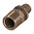 Соединение прямое с ниппелем TECEflex 20 x R 1/2", бронза